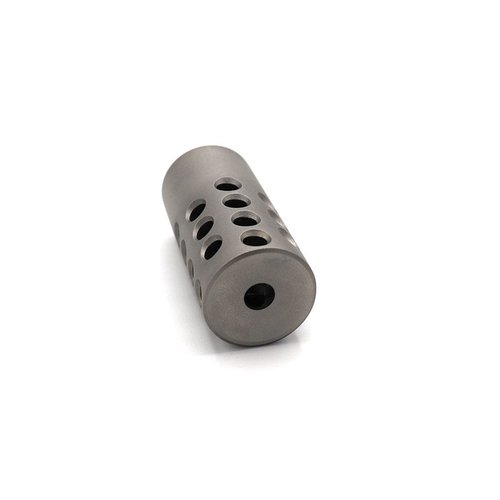 .22 kaliiperin Kidd-muzzle brake vähentää tuntuvasti rekyyliä, lisää painoa ja parantaa ulkonäköä. Sopii kaikkiin .22 kaliiperin aseisiin 1/2