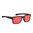 RIDER EYEWEAR BLACK FRAME & POLARIZED GRAY LENS W/RED MIRROR