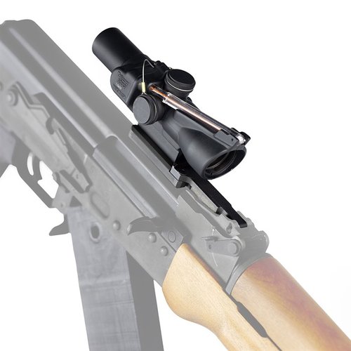 .23oz painava RSR2 Mount Trijicon ACOG: suora asennus, alhaalla oleva mikro punapiste, kestävä teräsrakenteinen, mag fosfaatti viimeistely.