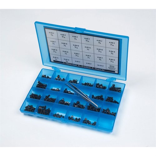 MASTER GUNSMITH 277 PIECE FIREARM SCREW KIT sisältää 23 erilaista vaikeasti löydettävää ruuvia, täydellinen lisä Master Gunsmith -ruuvimeisselisarjaan.