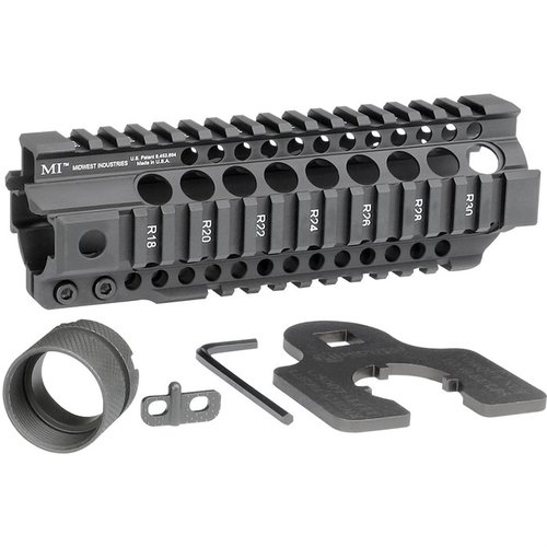 AR-15 Combat T-Series Free Float Handguard tarjoaa kestävän 6061-alumiinirakenteen, MIL-STD 1913 Picatinny raidoituksen ja takuun, joka pitää aseesi toimintakunnossa.