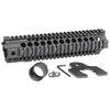 AR-15 Combat T-Series Free Float Handguard on 10" mustaa, 4140 Heat Treated Barrel Nut, MIL-STD 1913 Picatinny rails ja elinikäinen takuu.