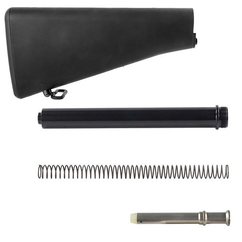 Brownells M16A1 Buttstock Assembly tuo takaisin amerikkalaisen klassikon, täydellinen AR-15:lle tai M16:lle, saatavilla useissa väreissä.