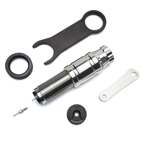 ZERO M-Sarjan Sizing Die tarjoaa tarkkuutta, käyttäjäystävällisyyttä ja korkealaatuista ammusta; säädettävä headspace, vaihdettavat decap-pinnit ja hydraulinen paineenpoisto.