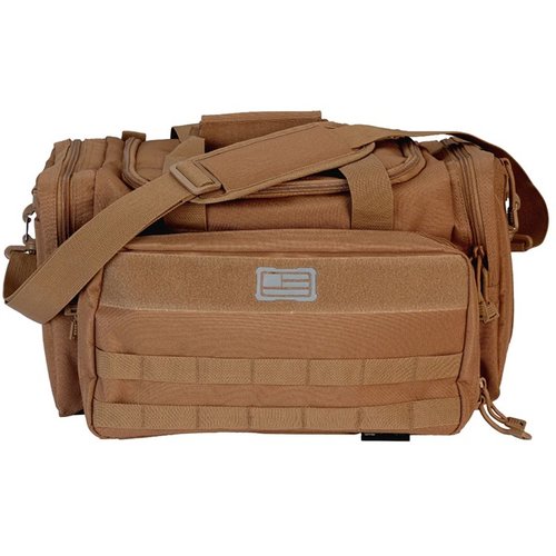 TACTICAL BASIC RANGE BAG tarjoaa nopean pääsyn ampumatarvikkeisiin, kestävää polyesteria, suuren pääosaston, MOLLE-hihnat ja erinomaisen järjestelymahdollisuuden.