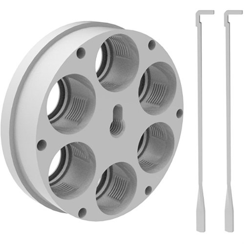 ULTIMATE TOOL CARRIER tarjoaa tarkkuusvalmistettuja työkalukantajia 3-, 4-, 5- ja 6-reikäisille Ultimate Turret Press -koneille, yhteensopivia Lee Breech lock -bussien kanssa.