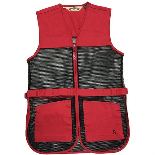BOB ALLEN FULL MESH DUAL PAD SHOOTING VEST on kevyt ja hyvin ilmastoitu, jossa on säädettävät sivunauhat, kaksinkertaiset pehmusteet ja tilavat etutaskut.