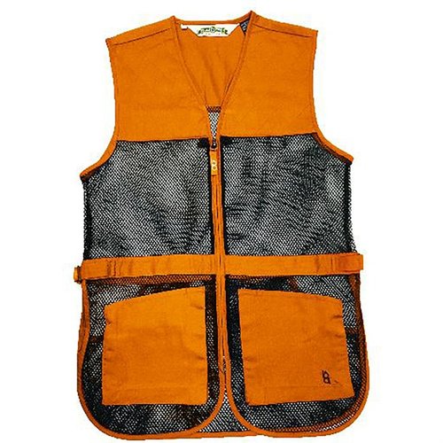 BOB ALLEN FULL MESH DUAL PAD SHOOTING VEST on kevyt ja hyvin hengittävä, jossa on säädettävät sivuosiot, kaksinkertaiset padit ja tilavat etutaskut.