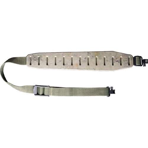 THE QUAKE CLAW 2.0 Sling tarjoaa parhaan non-slip padin, mukautuvan 1/2 tuuman venytyksen ja erinomaisen mukavuuden kaikille aseille.