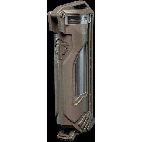 CELLVAULT-18 suojaa 18650 ja 18350 akkuja fyysisiltä vaurioilta, on vedenpitävä, ja sen läpinäkyvät sivuikkunat mahdollistavat varustetilan tarkistamisen.