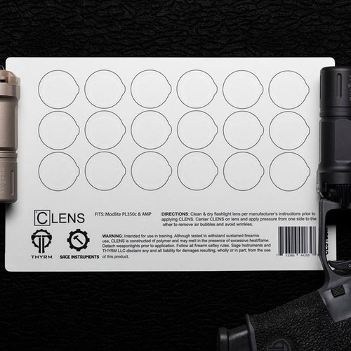 CLENS-linssisuojat tarjoavat helpon tavan suojata valaisimien linssit ampumaharjoitusten aikana, pitäen ne puhtaina ja kirkkaana ilman liimaa.