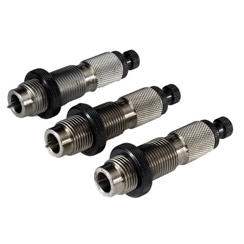 Reddingin Deluxe 3-DIE SET 25 Creedmoor sisältää täyspitkän kokoamis-, istutus- ja kaula-kokoamisdie, jotka takaavat tarkkuuden ja kestävyyden koko eliniän.