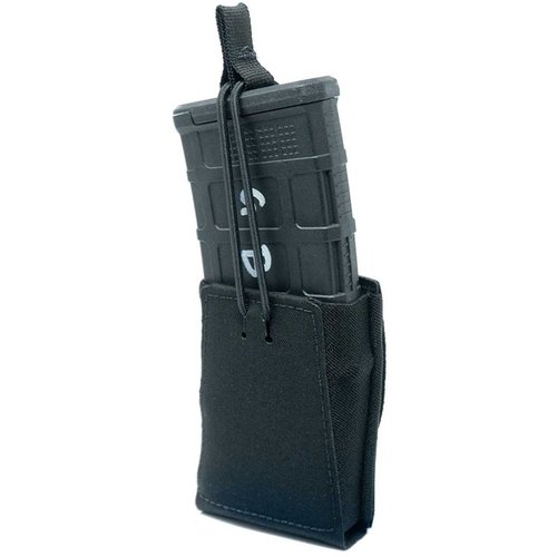GBRS Groupin 5.56 NATO -patruunapussi on monipuolinen, MOLLE-yhteensopiva ja bungee-pidolla varustettu, mikä takaa sujuvan käytön ja positiivisen pidon.