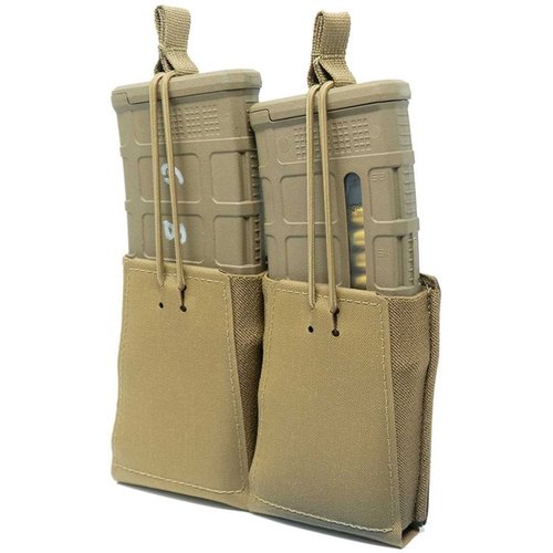 GBRS Groupin Double Rifle Magazine Pouch tarjoaa joustavan ja kestävä ratkaisun, joka sopii MOLLE/BELT-järjestelmiin ja pitää AR-15/AK-47 patruunat varmasti paikoillaan.