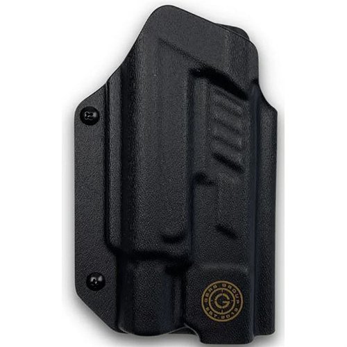 GBRS GROUP X PRIORITY 1 OWB - säädettävä, Boltaron-rakenteinen holsteri GLOCK® 9mm/.40:lle, avoin muoto, optiikatuki ja monipuoliset kiinnitysmahdollisuudet.