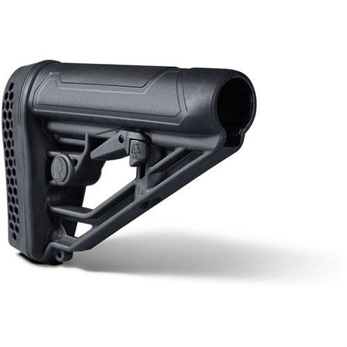 EX Performance Adjustable Mil-Spec Stock AR15-AR308 tarjoaa säädettävän pituuden, kestävän polymeerirakenteen ja nopean säätövivun mukautettavaksi käyttökokemukseksi.