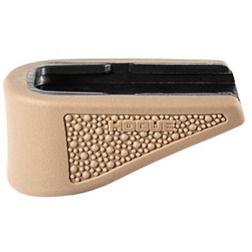HOGUE® OVERMOLDED® Grip Extension Pad GLOCK 43: lisää mukavuutta, parantaa otetta, suojaa lippaita ja helppo asentaa ilman asehuoltajaa.