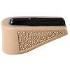 HOGUE® OVERMOLDED® Grip Extension Pad GLOCK 43: lisää mukavuutta, parantaa otetta, suojaa lippaita ja helppo asentaa ilman asehuoltajaa.