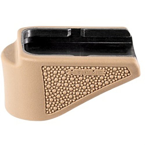 Hogue OverMolded Grip Extension Pad parantaa Glock 26:n ergonomiaa, lisää mukavuutta ja hallintaa, sekä suojaa patruunaa nopeissa latauksissa.