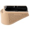 Hogue OverMolded Grip Extension Pad parantaa Glock 26:n ergonomiaa, lisää mukavuutta ja hallintaa, sekä suojaa patruunaa nopeissa latauksissa.
