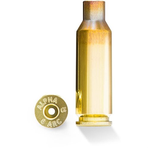 ALPHA MUNITIONS 6MM ARC BRASS tarjoaa huipputarkkuuden, alhaisen rekyylin ja pitkän kantaman AR-15-alustalle, täydellinen metsästykseen ja kilpailuihin.
