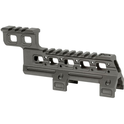 Kohota HK MP5/MP5K tai yhteensopivan kloonin suorituskykyä Midwest Industriesin Optic ja Laser Mountin avulla, joka mahdollistaa punapisteen ja laserin samanaikaisen käytön.