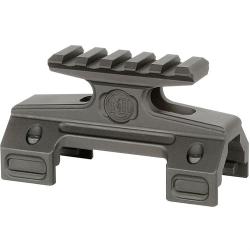 Paranna HK MP5/MP5K:ta Midwest Industriesin Optic Mountilla, joka tarjoaa helpon asennuksen, monipuolisen kiinnityksen ja ergonomisen muotoilun.