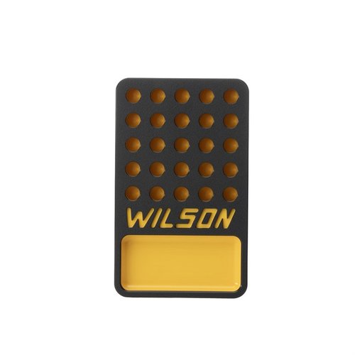 .506" WILSON 25-ampumakäynnistyslaatikko tarjoaa kestävän HDPE-muovin, alhaisen profiilin ja kätevän kuppitilan patruunoille, helpottaen lataamista.