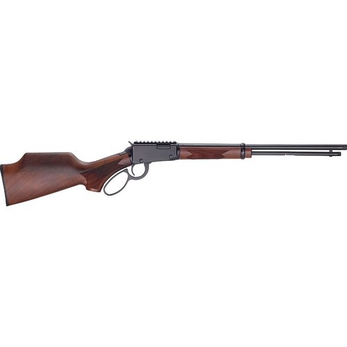 Henry H1 Sporter .22 on luotettava ja hyvin tasapainotettu lever action -kivääri, jossa on 18.5" blued steel -kannu ja integroidut Picatinny-kiinnikkeet.