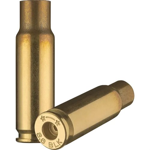 STARLINE 8.6 BLACKOUT BRASS on suunniteltu .338" kaliiperin ammukselle, joka mahdollistaa hiljaisen ja tehokkaan ampumisen sekä subsonic- että supersonic-sovelluksissa.