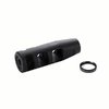J P ENTERPRISES 3-PORT COMPENSATOR 30 CALIBER 5/8-24 STEEL BLACK