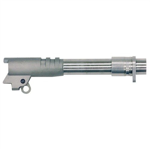 Asenna tarkkuuslaatuinen 1911 XACT FIT BARREL vain neljällä työkalulla, säädä lukitus ja leikkaa piipun huppu oikeaan mittaan. Valmistettu 4150 ordnance teräksestä.