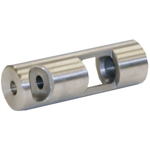 .866 22 kaliberin R3E2C Muzzle Brake tarjoaa maksimaalisen rekyylin vähennyksen ja vähentää räjähdystä, valmistettu kestävästä ruostumattomasta teräksestä.