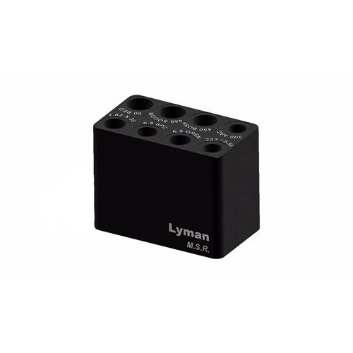 Lyman MSR Aluminum Ammo Checker varmistaa ammustesi laadun nopeasti ja helposti, tarkistaen useita kaliipereita, kuten 5.56 NATO ja 300 AAC Blackout.