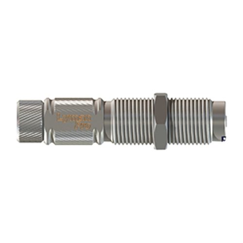 Lymanin Universal Spring Loaded Decap Die takaa tehokkaan ja luotettavan primereiden poistamisen kaikilla kaliipereilla 22-45 (ei 378 ja 460 Weatherby).