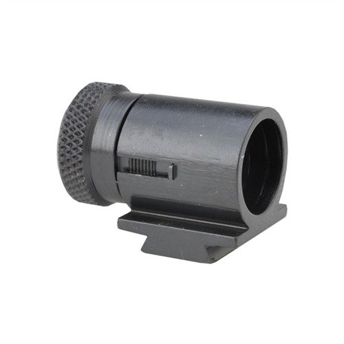 Alhainen, kokonaan teräksinen etusight, jossa on kahdeksan vaihdettavaa insertiä, jotka lukitaan kierrettävällä kannella. Mukana insertit.