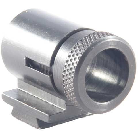 Alhainen profiili, täysin teräksinen etusäätö, jossa on kahdeksan vaihdettavaa tähtäinsisältöä, jotka lukitaan kierrettävällä kannella. Mukana insertit.