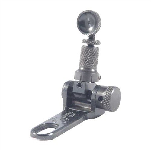 BROWNING 1885 Improved Peep - tang-mount peep sight, säädettävä korkeus, tarkkuus CNC-koneistettu 4140 teräksestä, täydellinen cowboy-kilpailuihin.