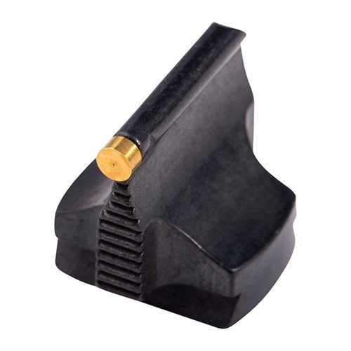 .570" BARREL MOUNTED 3/32" 57-W FRONT SIGHT on valmistettu tarkkuudella teräksestä, kauniisti sinistetty, ja se tarjoaa erinomaisen näkyvyyden ja tyylin.