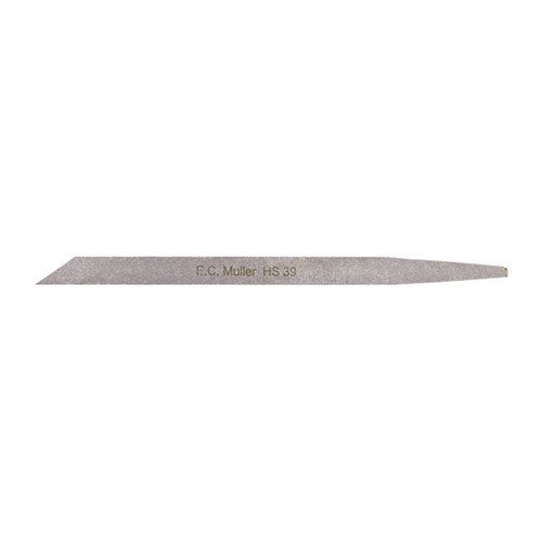 Tarkkuusjyrsitty ja viimeistelty STRAIGHT GRAVERS, GRAVER, FLAT, #39/.0215" WIDTH on valmis viimeistelyyn ja muotoiluun. Kestävä H.S. teräs takaa pitkäikäisyyden.