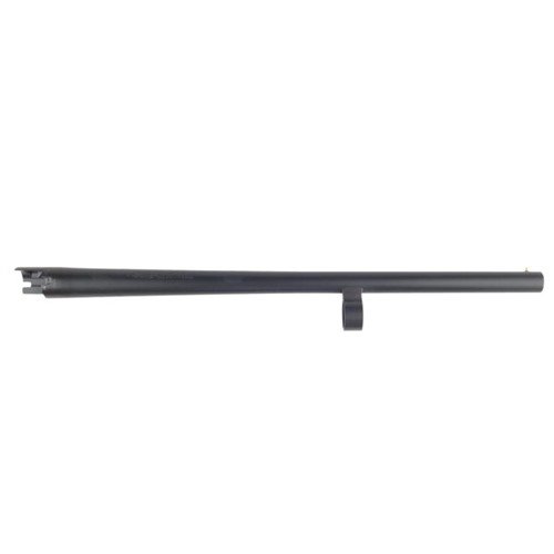 MOSSBERG Remington 870 -putket 12 GA, matte black oxide ja matte blue, yksinkertainen muotoilu, bead sight, cylinder bore, 18.5 tuumaa, erinomaiselle tarkkuudelle.