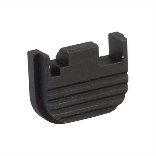 Kestävä, anodisoitu alumiininen COVER PLATE GLOCK®:lle parantaa asetta ja helpottaa huoltoa verrattuna muoviseen alkuperäisosaan.