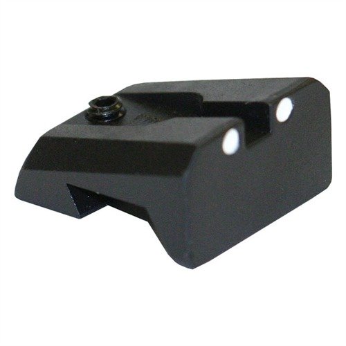 NOVAK 1911 WHITE DOT REAR SIGHTS tarjoaa nopeamman ja tarkemman tähtäyksen, loistavan valon läpäisyn ja ikääntyville silmille helpomman etusiteen näkemisen.