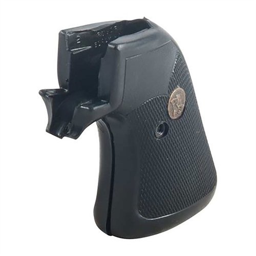 Pachmayr Presentation Grips tarjoavat klassista tyyliä, syvää checkered-pintaa ja tarkkuutta, mikä tekee revolveristasi entistä hallittavamman ja kauniimman.