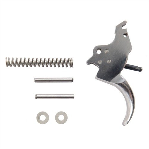 POWER CUSTOM S&W REVOLVER CUSTOM TRIGGER KIT tarjoaa tarkasti koneistetun, sileän ja johdonmukaisen 2¼-2½ lb single action -vetopainon kilpailijoille.