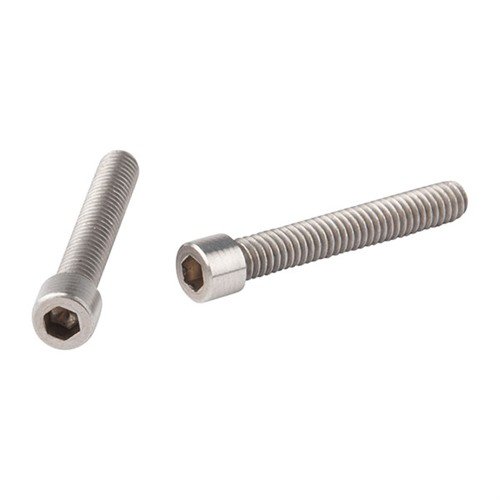 Power Customin ruostumattomasta teräksestä valmistetut Allen Head Barrel Screws kiinnittävät piipun vastaanottimeen V-Blockin avulla. Pakkaus sisältää 2 ruuvia ja 5/32