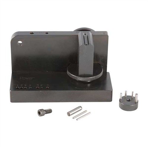 SERIES I STONING FIXTURE tarjoaa tarkan ja toistettavan asetuksen, mikä säästää aikaa ja rahaa monille aseille, sisältäen adapterin Colt Govt. -mallille.