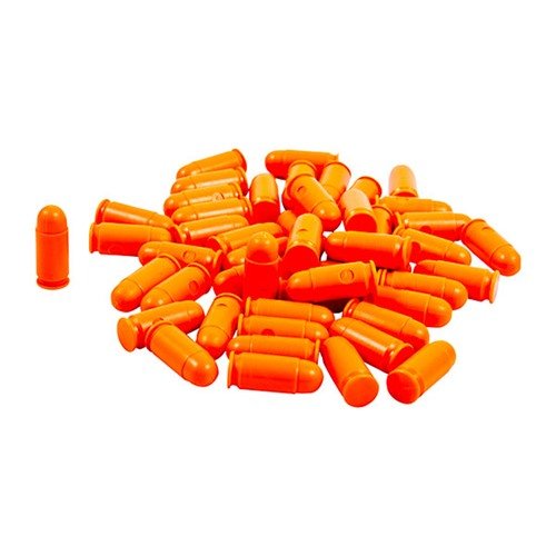 Värikkäät SAF-T-TRAINERS DUMMY ROUNDS 9mm Makarov -koulutuspatruunat estävät sekoittamisen oikeisiin patruunoihin ja ovat erinomaisia Immediate Action -harjoituksiin.