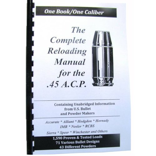 LOADBOOK-45 ACP on erinomainen opas niin kokeneille kuin aloittelijoillekin, tarjoten ajankohtaista tietoa eri kaliipereista ja ladattavista aineista.