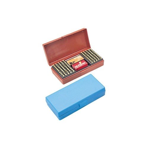MTM CASE-GARD 200 ROUND RIMFIRE AMMO BOX on suunniteltu 22LR- ja 17 HMR -patruunoille, helppo pääsy 100 patruunaan kilpailuissa ja tilaa kahdelle 50 patruunan laatikolle.